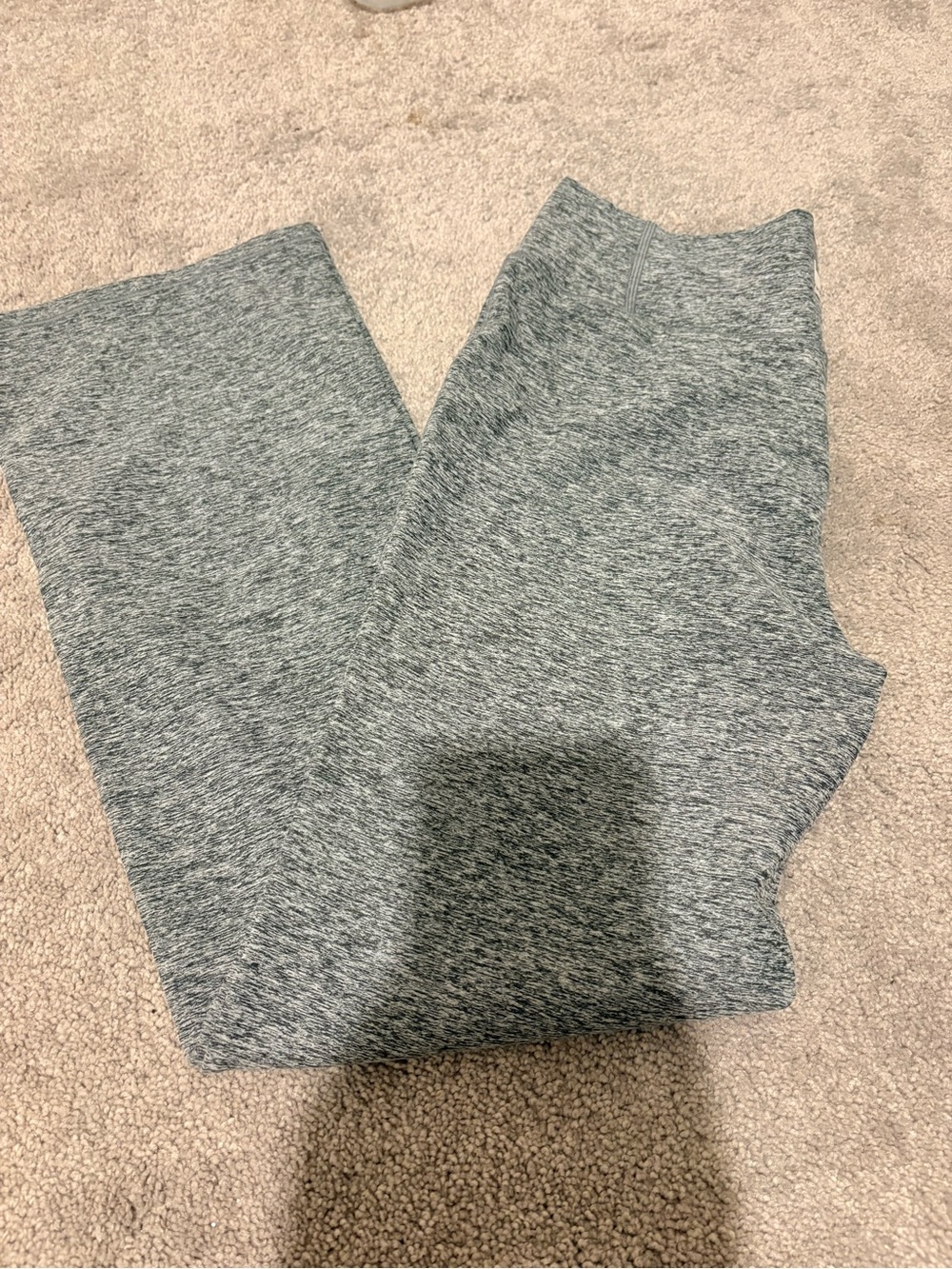 Vuori Heather Gray Knit Wide-Leg Pants medium